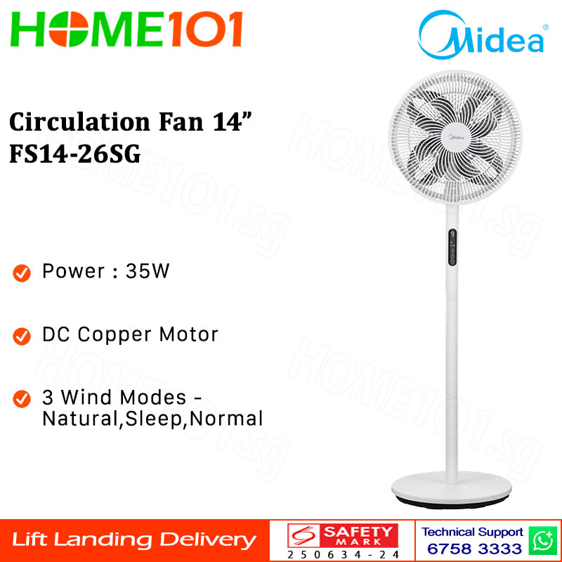 Midea Circulation Fan 14" FS14-26SG