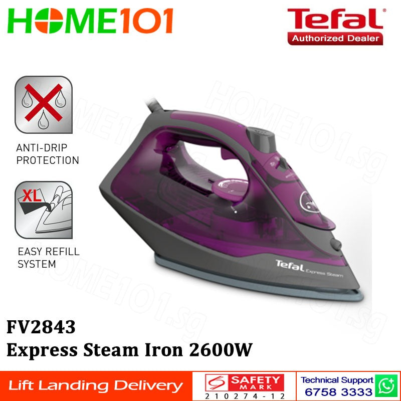Tefal Express Steam Iron 2600W FV2843