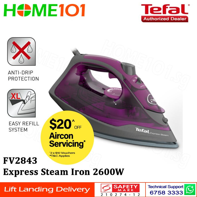 Tefal Express Steam Iron 2600W FV2869