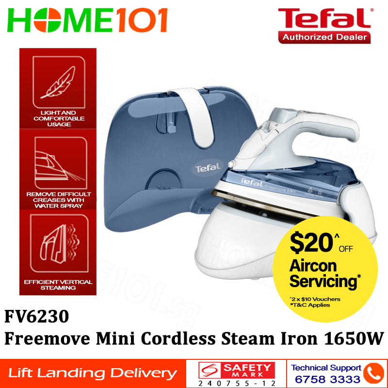 Tefal Freemove Mini Cordless Steam Iron 1650W FV6230