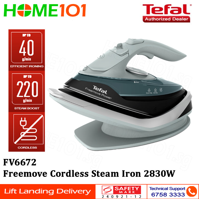 Tefal Freemove Cordless Steam Iron 2830W FV6672