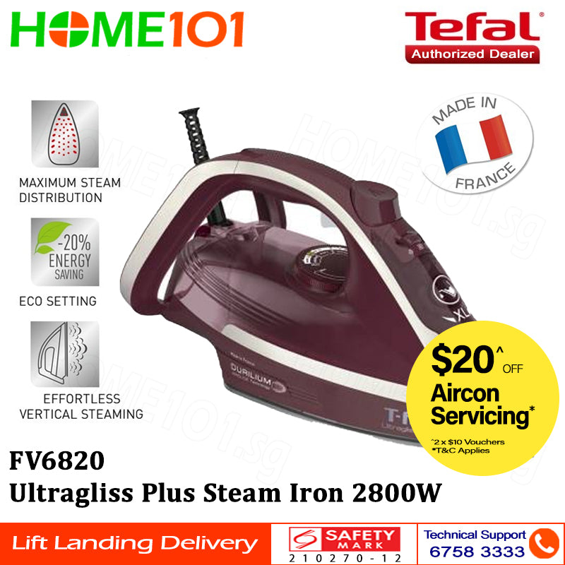 Tefal Ultragliss Plus Steam Iron 2800W FV6820