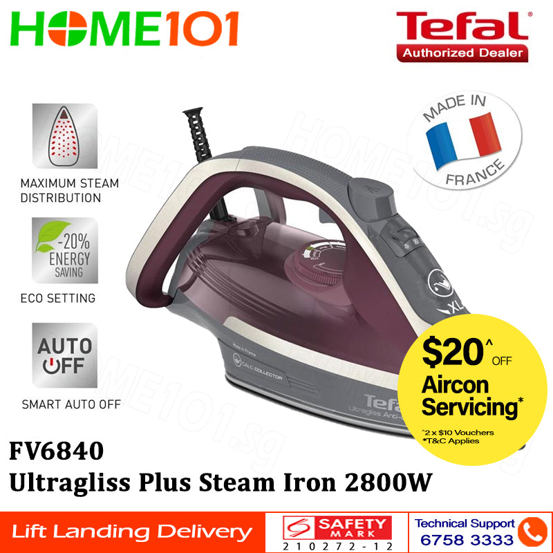 Tefal Ultragliss Plus Steam Iron 2800W FV6840