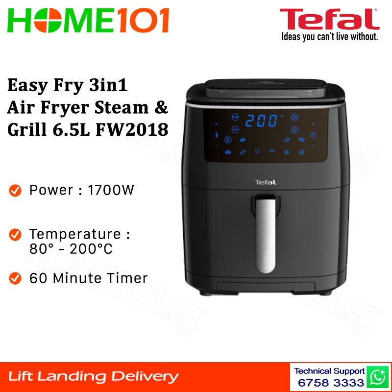 Tefal Easy Fry 3in1 Air Fryer, Steam & Griller 6.5L FW2018
