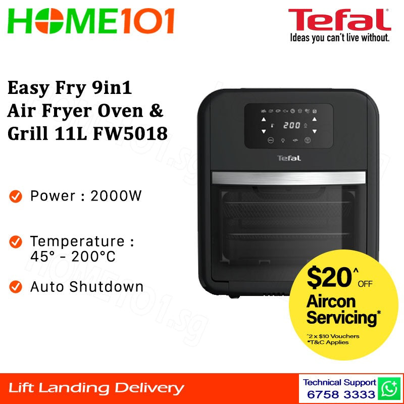 Tefal Easy Fry 9in1 Air Fryer Oven & Grill 11L FW5018