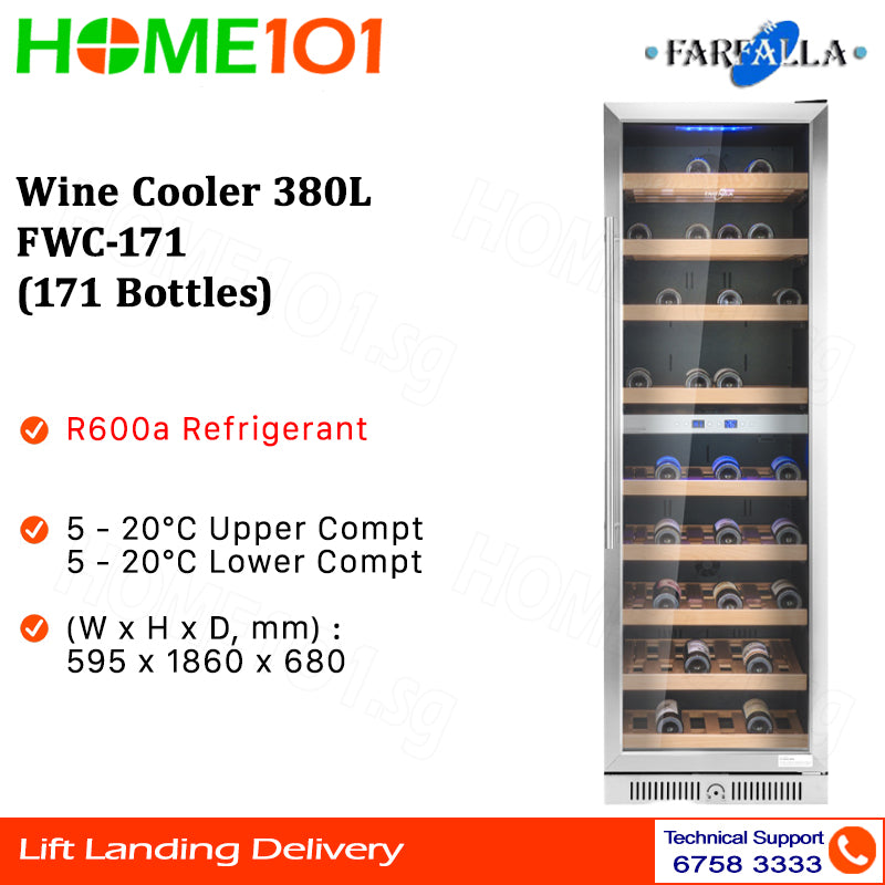 Farfalla Wine Cooler 380L FWC-171 (171 Bottles)