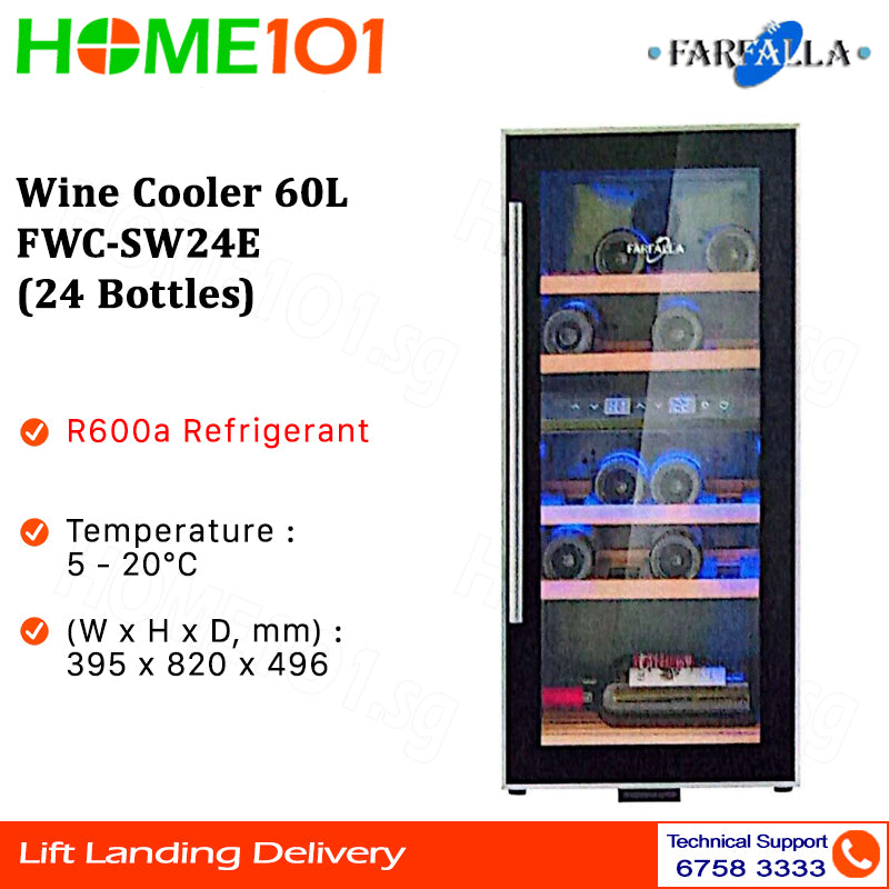 Farfalla Wine Cooler 60L FWC-SW24E (24 Bottles)