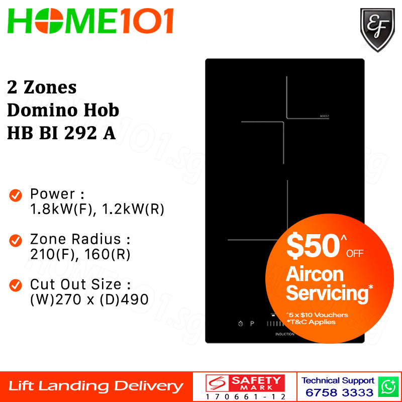 EF 2 Zones Domino Induction Hob HB BI 292 A