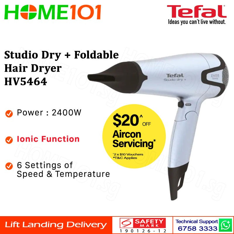 Tefal Studio Dry + Foldable Hair Dryer HV5464
