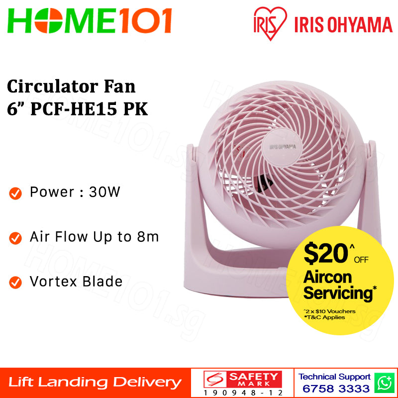 Iris Ohyama Circulator Fan 6" PCF-HE15