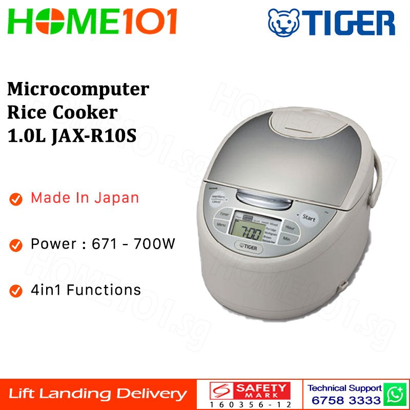 Tiger Microcomputer Controlled Rice Cooker 1.0L JAX-R10S