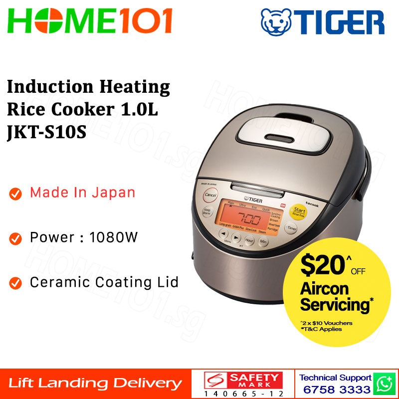 Tiger Induction Heating Rice Cooker 1.0L - 1.8L [JKT-S10S][JKT-S18S]