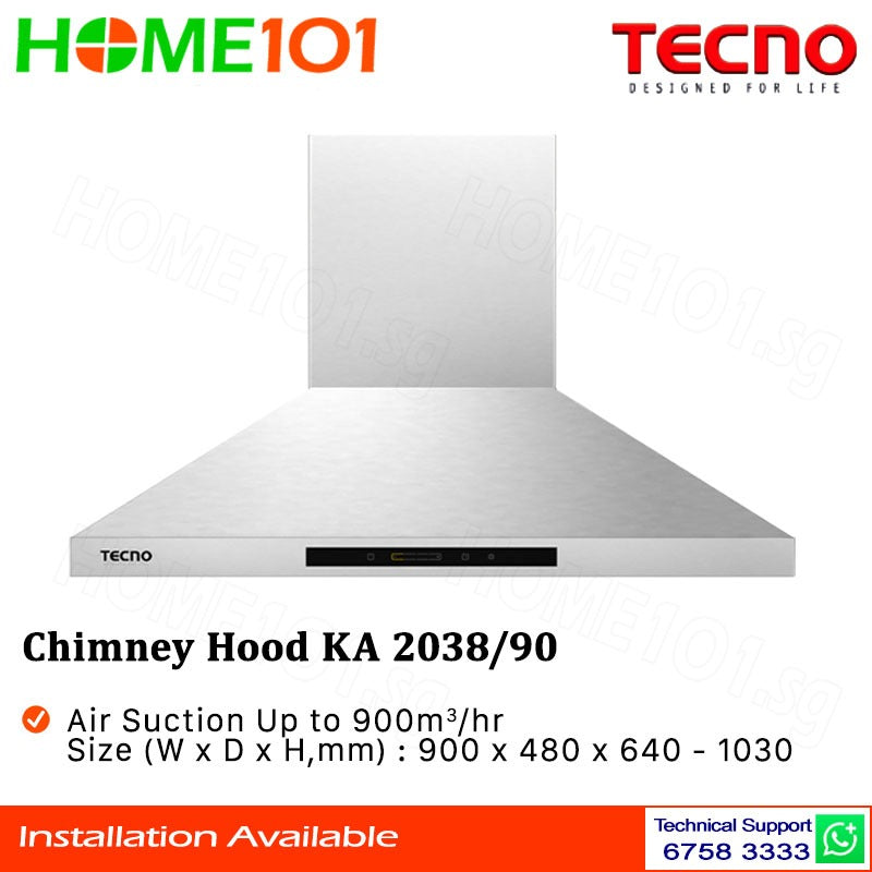 Tecno Chimney Hood 90cm KA 2038/90