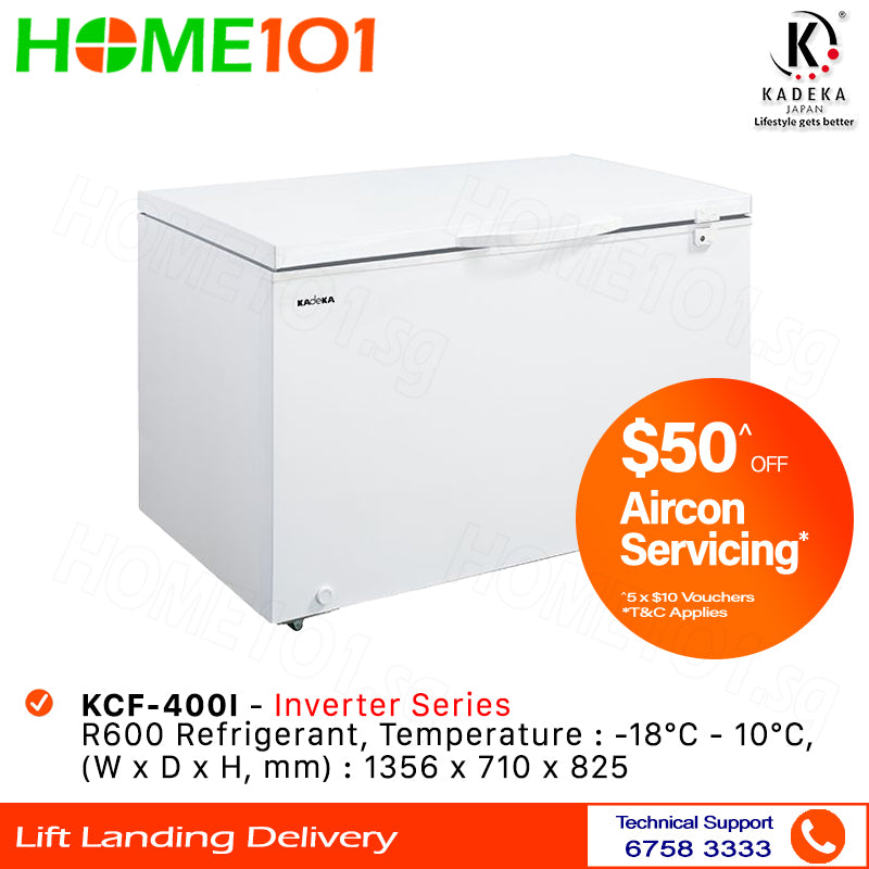 Kadeka Single Door Chest Freezer 400L KCF-400I