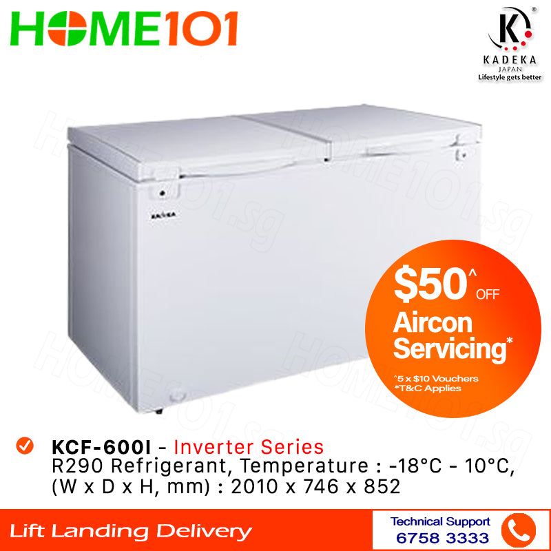 Kadeka Double Door Chest Freezer 600L KCF-600I