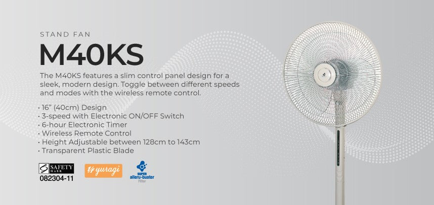 KDK Living Fan 40cm w/Remote Control M40KS