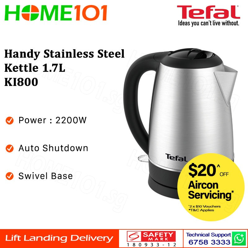 Tefal Handy Stainless Steel Kettle KI800D || KI800