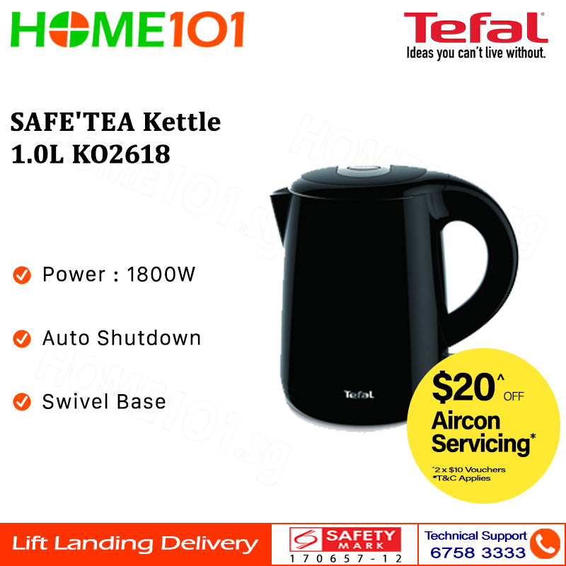 Tefal SAFETEA Kettle 1.0L KO2618