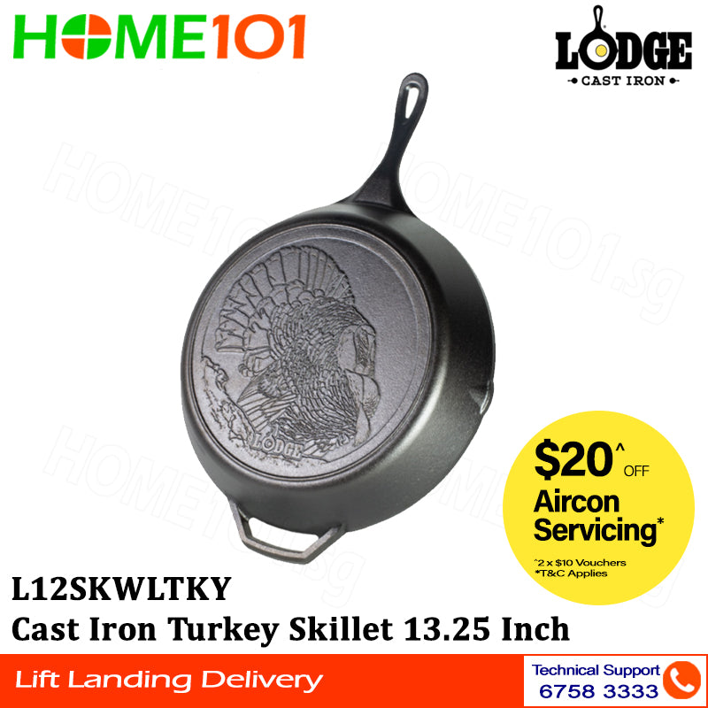 Lodge Cast Iron Turkey Skillet 13.25 Inch L12SKWLTKY