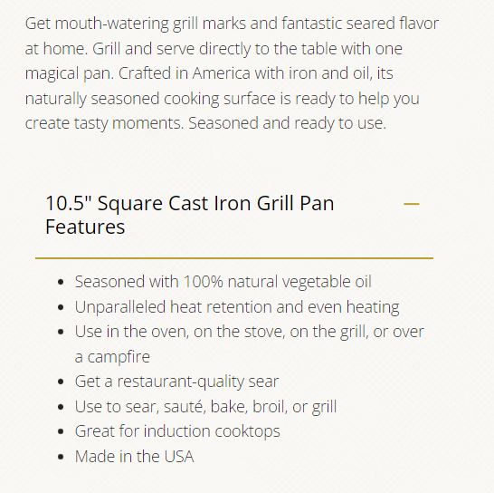 Lodge Cast Iron Grill Pan 10.5 Inch L8SGP3