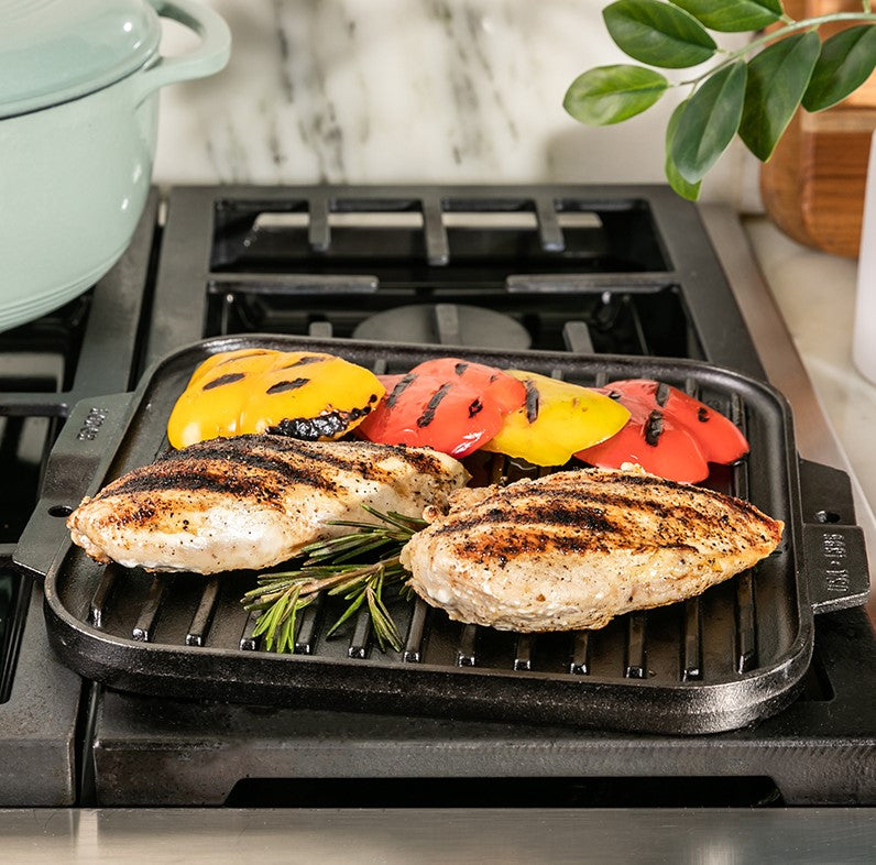 Lodge Reversible Cast Iron Grill / Griddle 10.5 Inch LSRG3 (1-Piece)