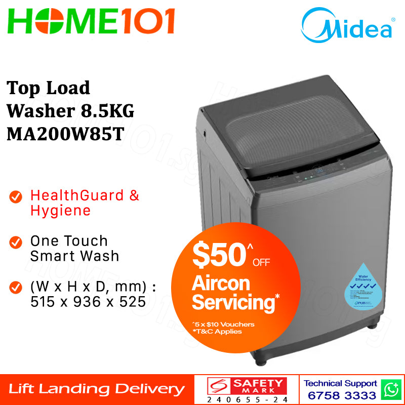 Midea Top Load Washer 8.5KG MA200W85T