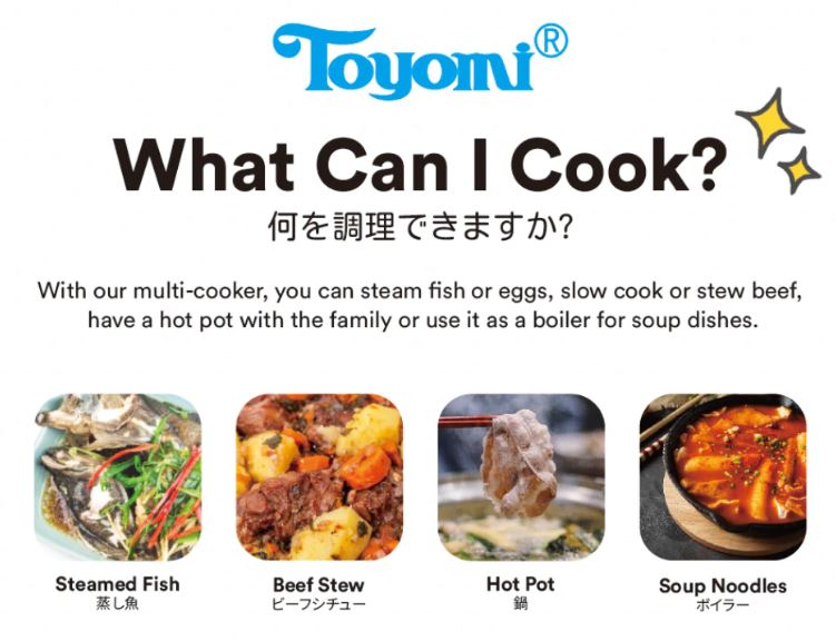 Toyomi 4in1 Multi Cooker Steamboat Hot Pot 4.0L MC 4646