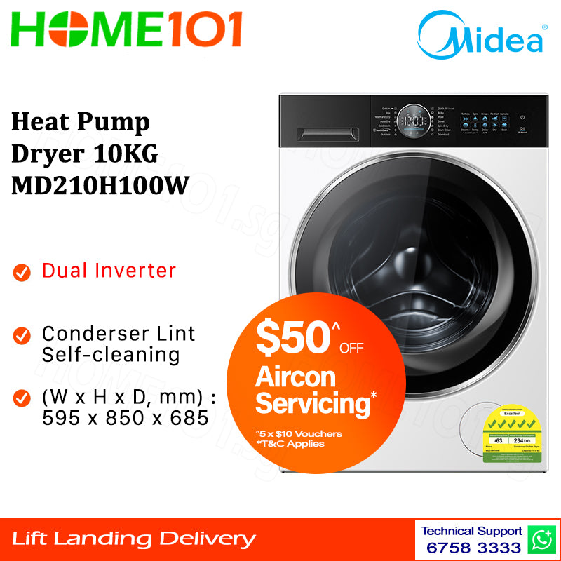 Midea Heat Pump Dryer 10KG MD210H100W