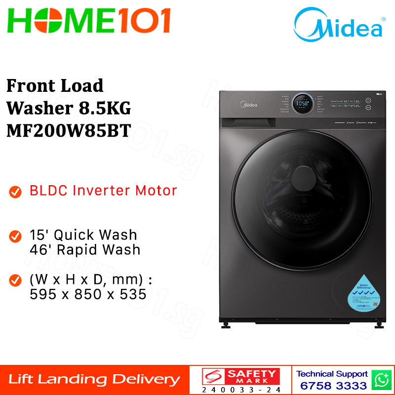 Midea Front Load Washer 8.5KG MF200W85BT