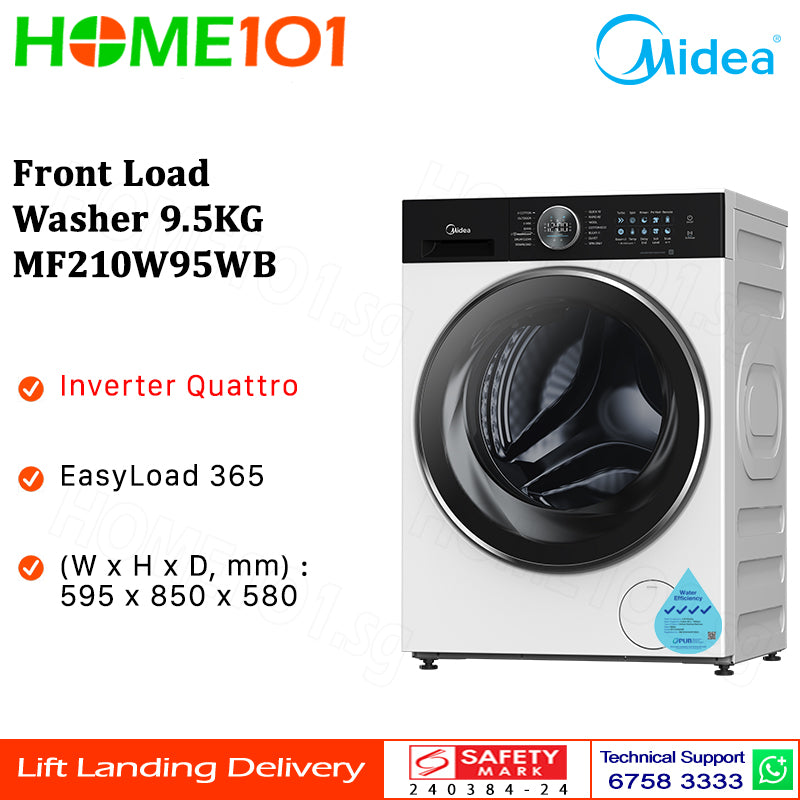 Midea Front Load Washer 9.5KG MF210W95WB