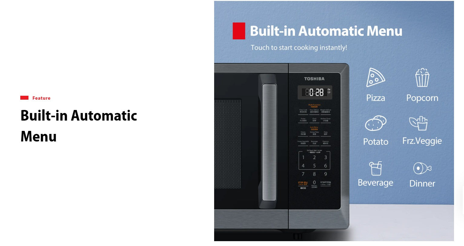 Toshiba Microwave Oven 30L ML2-EM30PE (BS)
