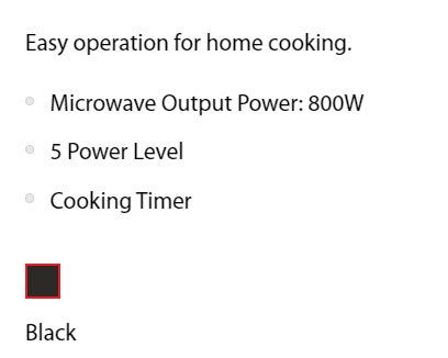 Toshiba Microwave Oven 20L MM-MM20P