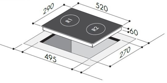 Mayer 2 Zones Induction Hob MMIH30CS