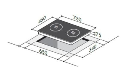 Mayer 2 Zones Induction Hob MMIH752CS