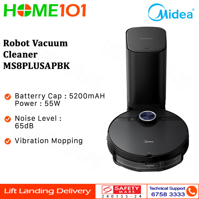 Midea Robot Vacuum Cleaner MS8PLUSAPBK