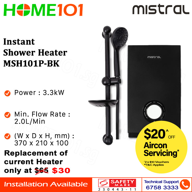 Mistral Instant Shower Heater MSH101P