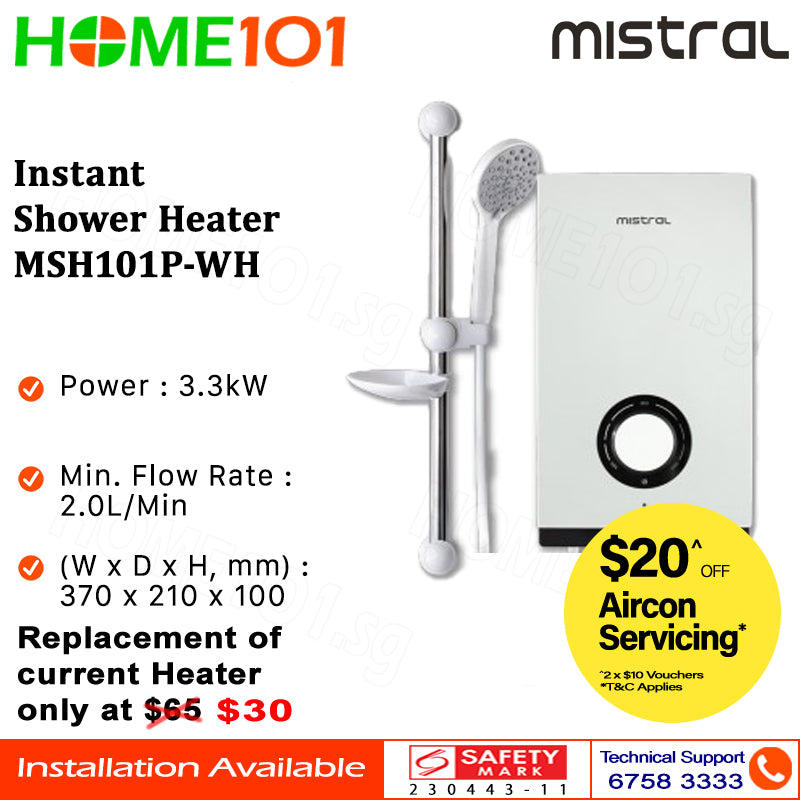 Mistral Instant Shower Heater MSH101P