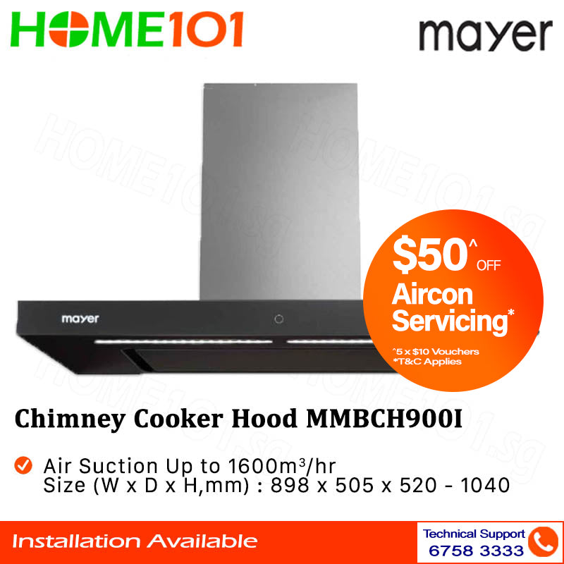 Mayer Chimney Cooker Hood 90cm MMBCH900I