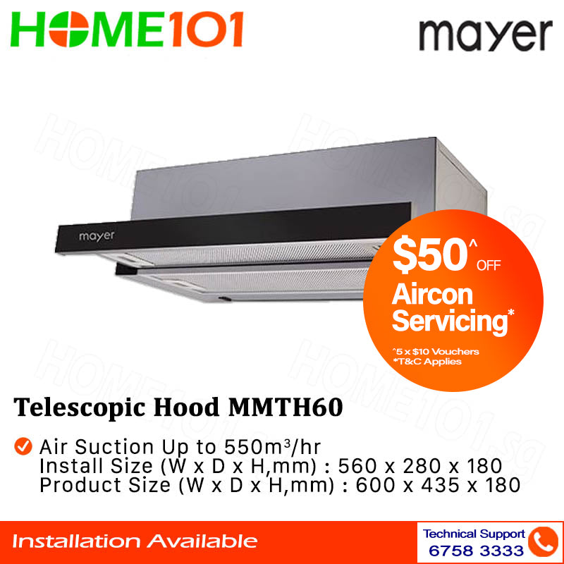 Mayer Telescopic Hood 60cm MMTH60