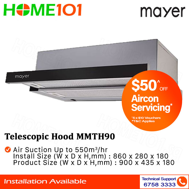 Mayer Telescopic Hood 90cm MMTH90