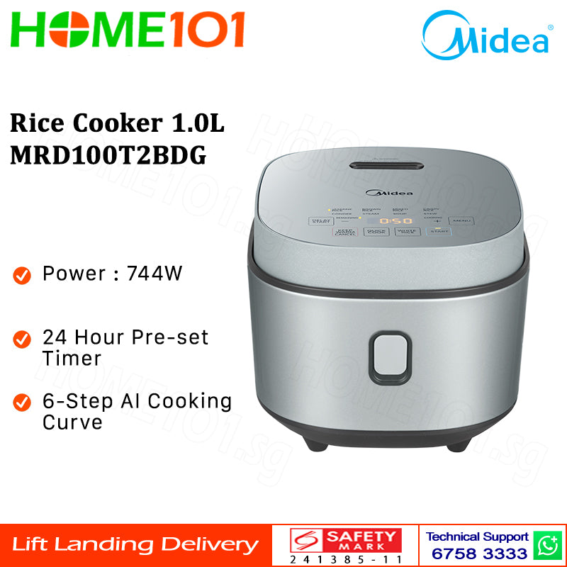 (PRE-ORDER) Midea Rice Cooker 1.0L MRD100T2BDG