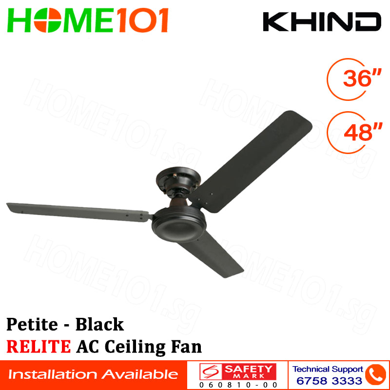 Khind Relite AC Ceiling Fan 48" Petite