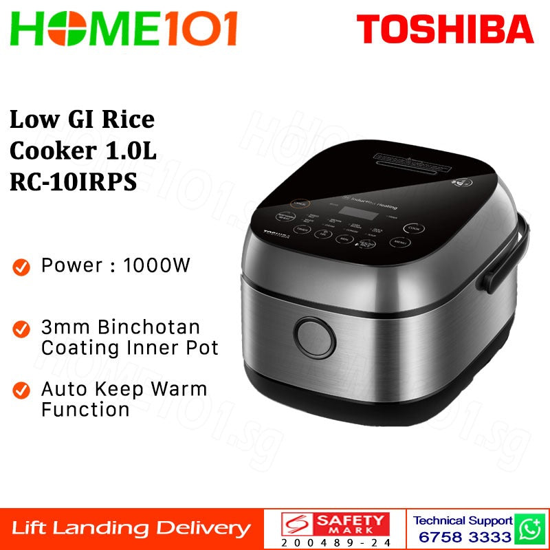 Toshiba Low GI Rice Cooker 1.0L RC-10IRPS