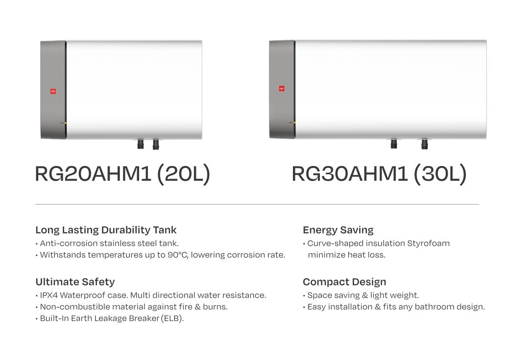 KDK Storage Heater 20-30L RG20AHM1 & RG30AHM1