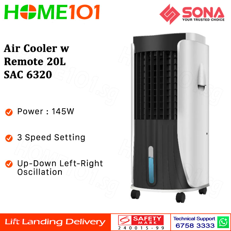 Sona Air Cooler w Remote 20L SAC 6320