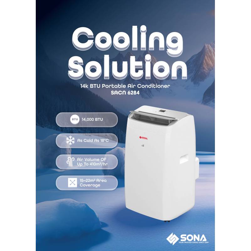 Sona Portable Aircon 14000BTU SACN 6284