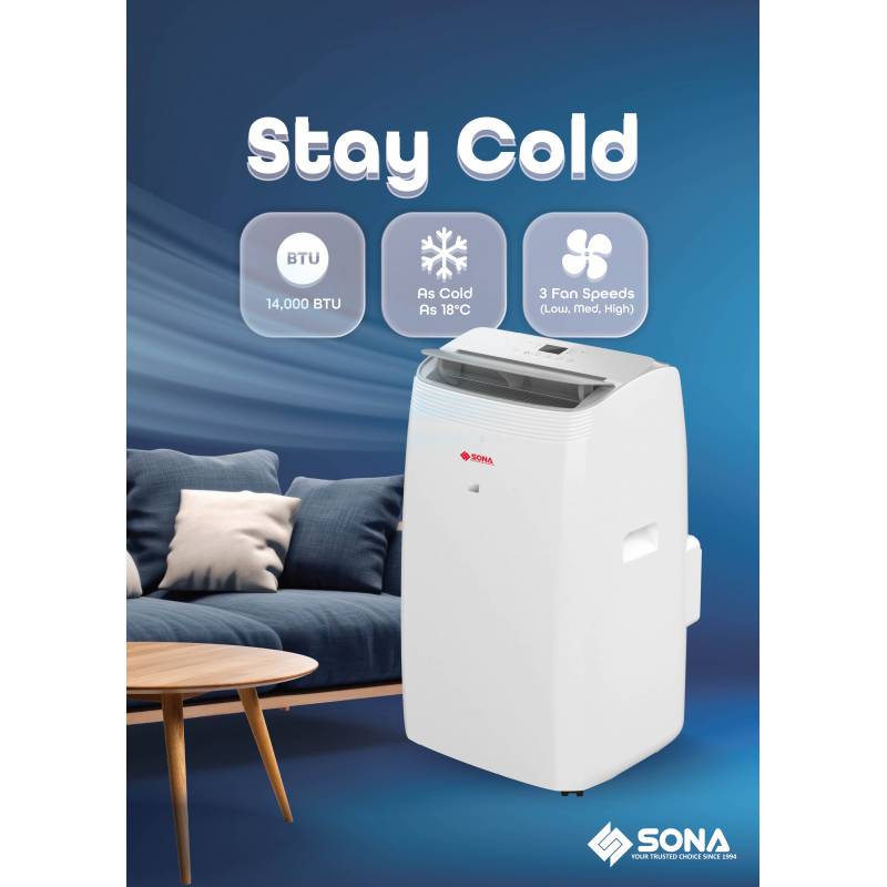 Sona Portable Aircon 14000BTU SACN 6284