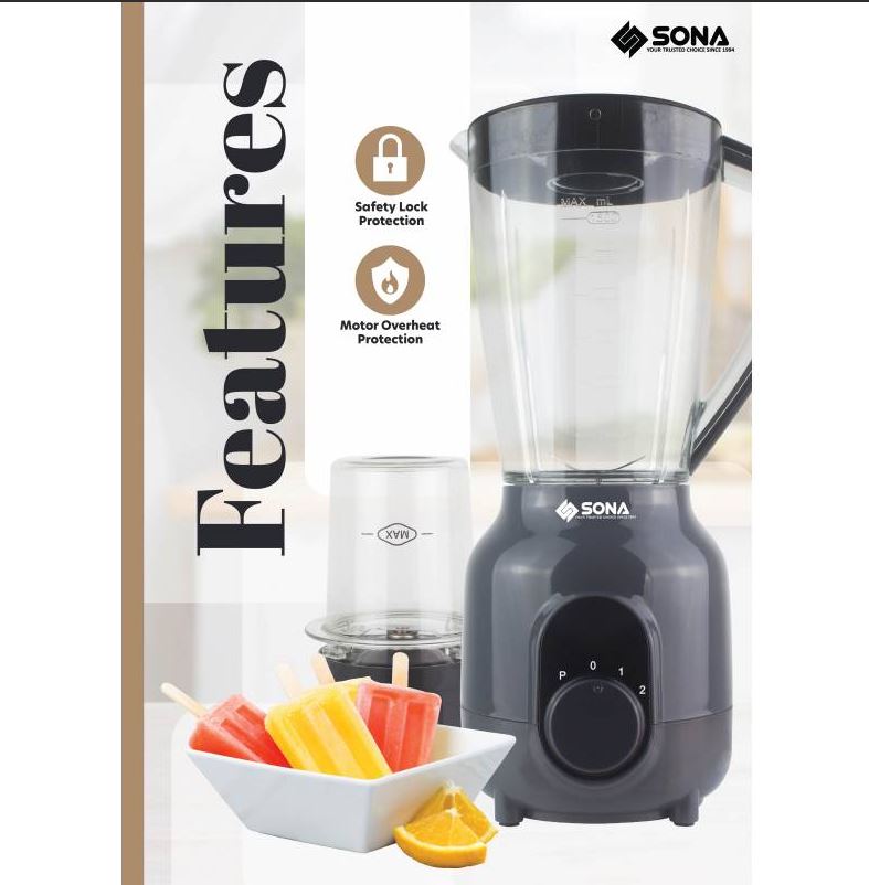 Sona 2in1 Blender 1.5L SB 3022