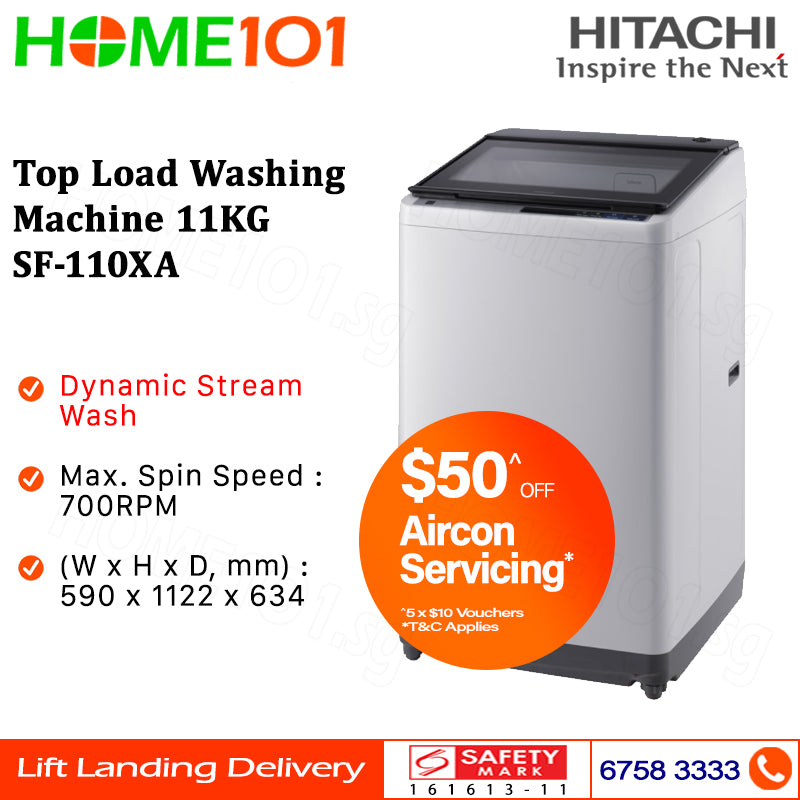 Hitachi Top Load Washing Machine 11.0kg SF-110XA