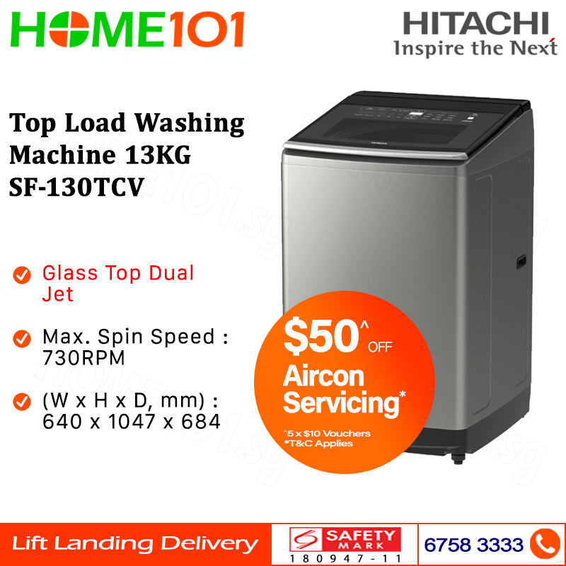 Hitachi Top Load Washing Machine 13.0kg SF-130TCV